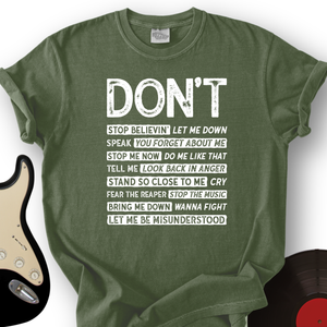 Don't T-Shirt
