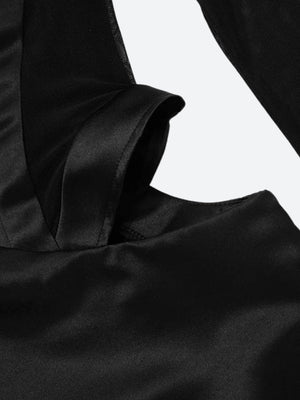 Baddie Cut Out Sheer Mini Dress