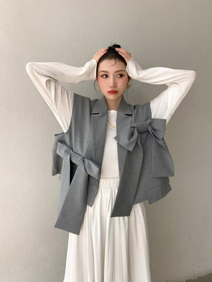 Bow Oversized Vest