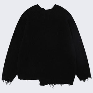Distressed Knit Sweater