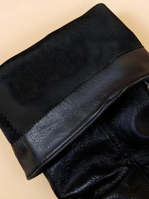 Grunge Faux Leather Belted Boots