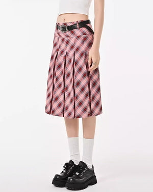 Good Manners Plaid Kilt Skirt