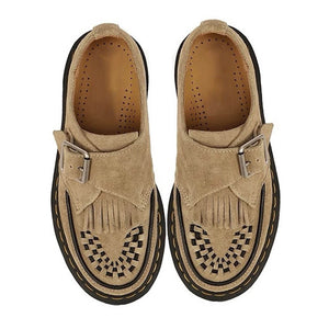 Self Made Fringe Suede Loafers
