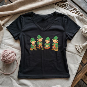 Santa’s Stitch Squad Lady V-neck