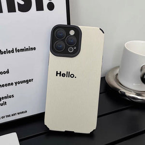 Hello Minimalist IPhone Case