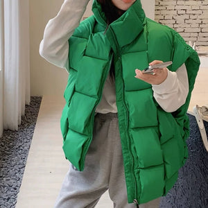 Vacay Mode Oversized Puffer Vest
