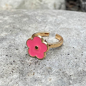 Pink Flower Anxiety Ring 🌸