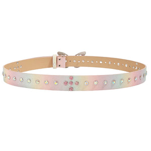 2000s Butterfly Rhinestone Buckle Belt