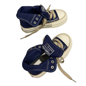 90s Denim Platform Sneakers