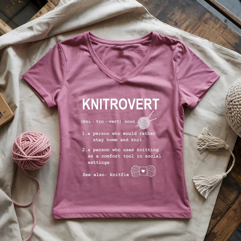 Knitrovert Lady V-neck