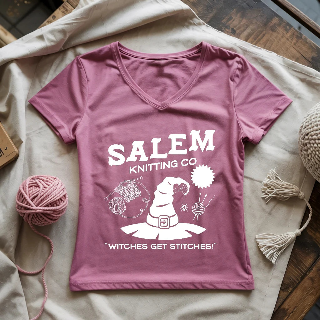 Salem Knitting Lady V-neck