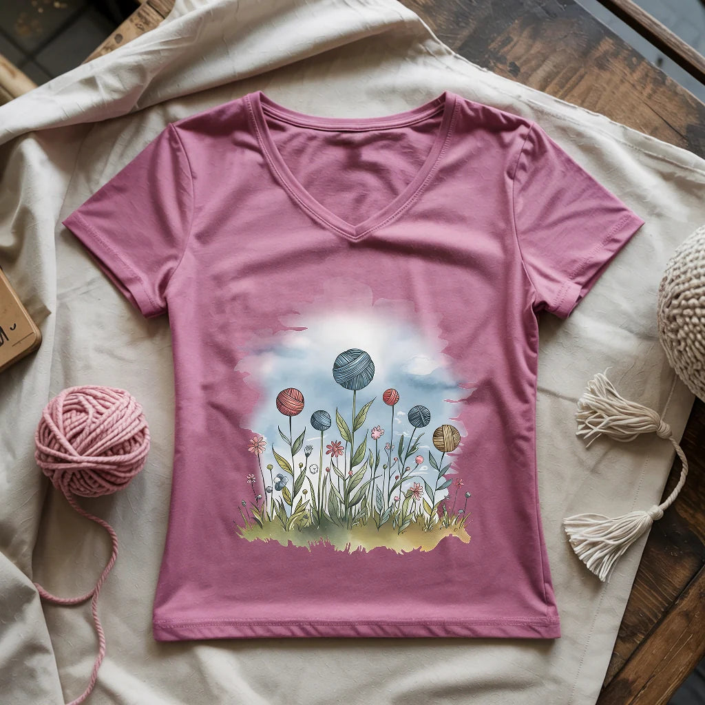 Yarn Field Lady V-neck