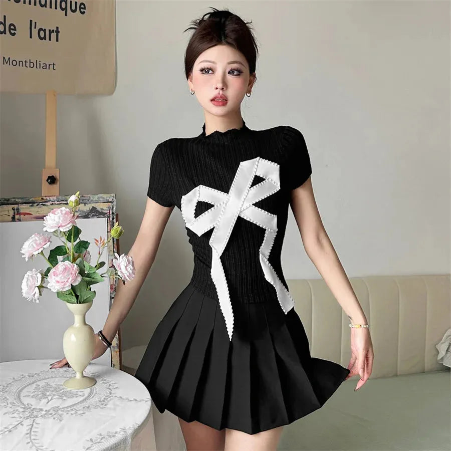 Coquette Bow Patch Tee