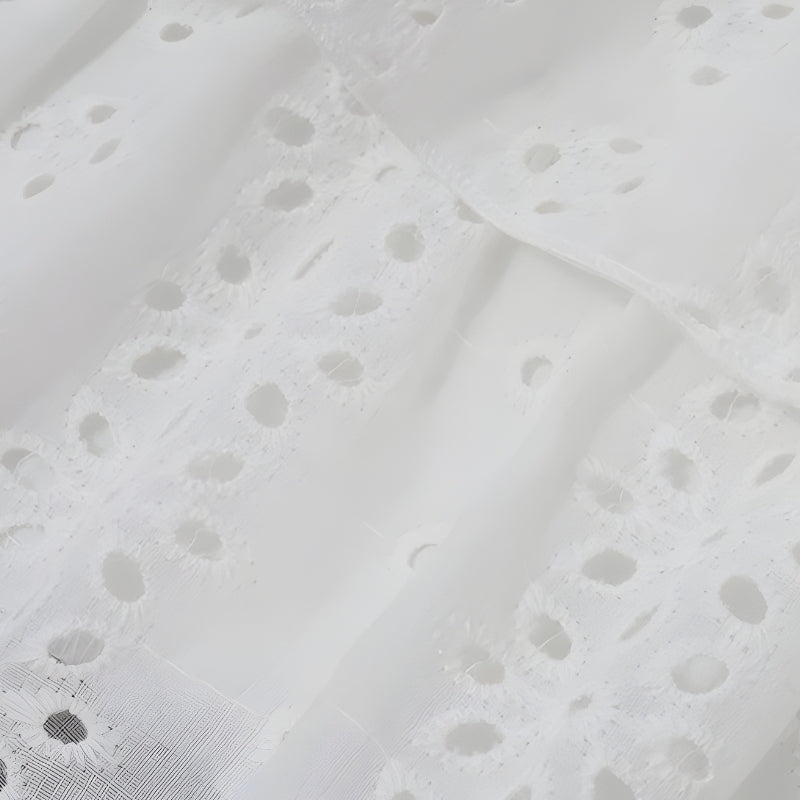 Coquette Broderie Anglaise Top & Mini Skirt Two Piece Set