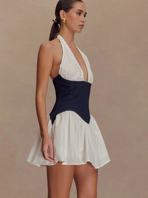 Corset Halter Mini Dress