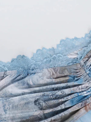 Corset & Ruffle Skirt Two Piece Set