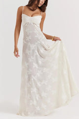 Floral Lace Up Maxi Dress