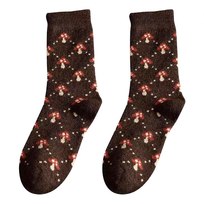 Goblincore Mushroom Socks