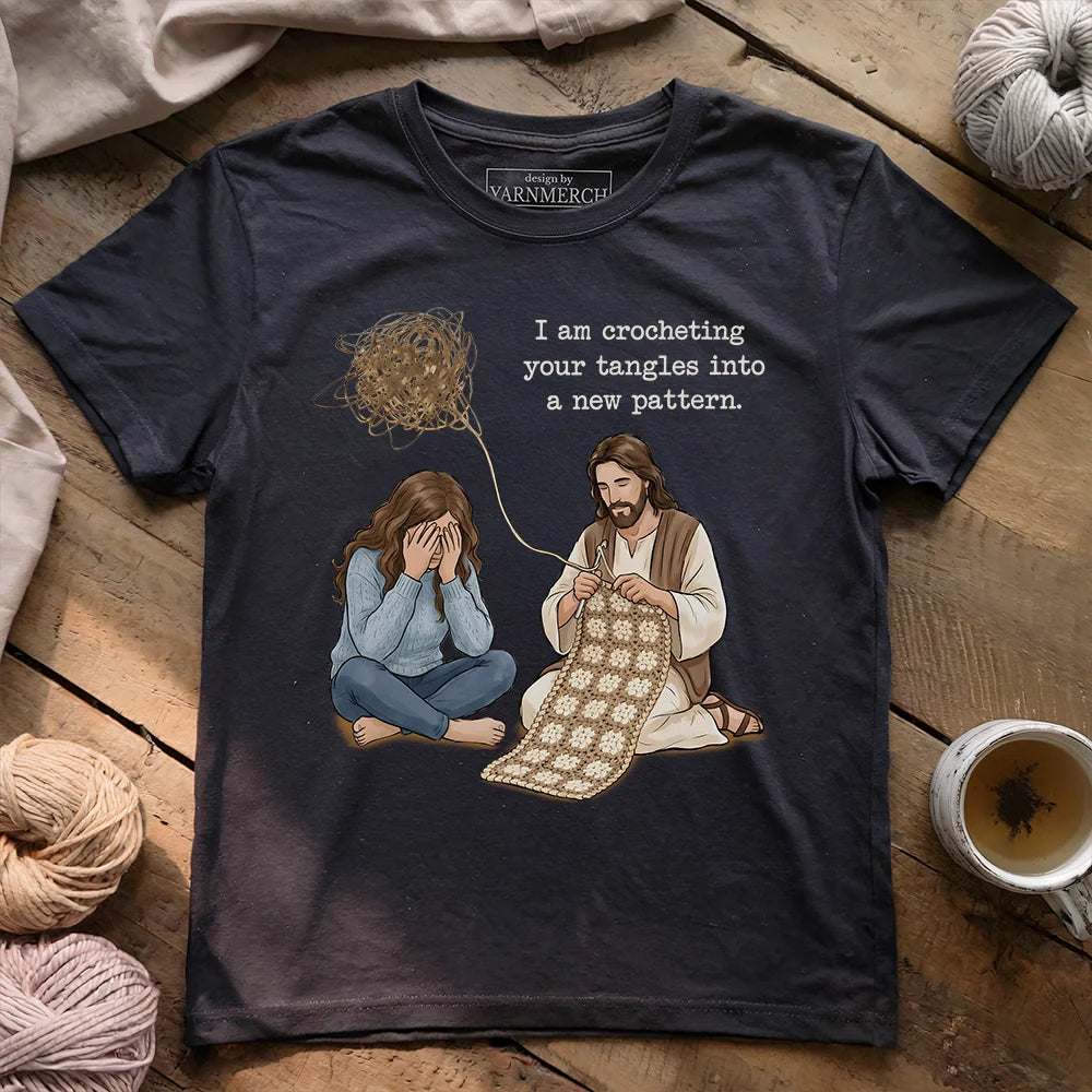 God Crocheting Tangles T-shirt