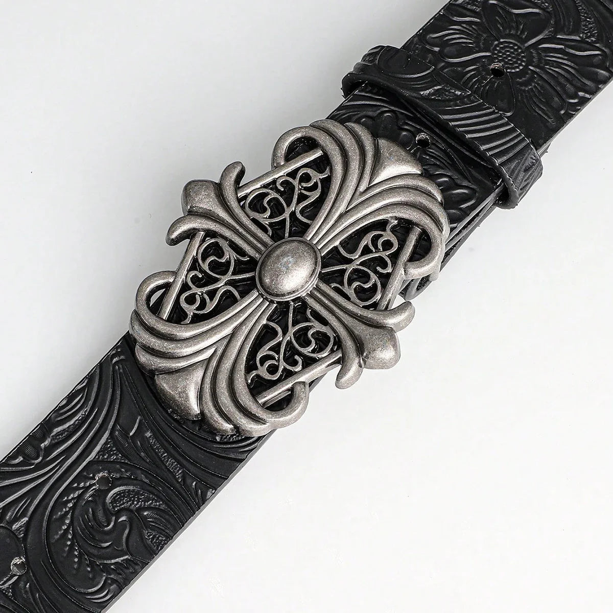 Goth Metal Cross Belt