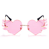 Heart Flame Glasses
