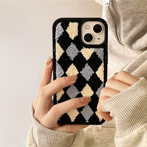 High School Fuzzy iPhone Case