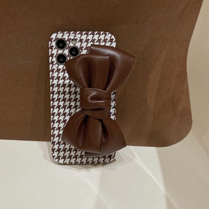 Houndstooth Bow iPhone Case