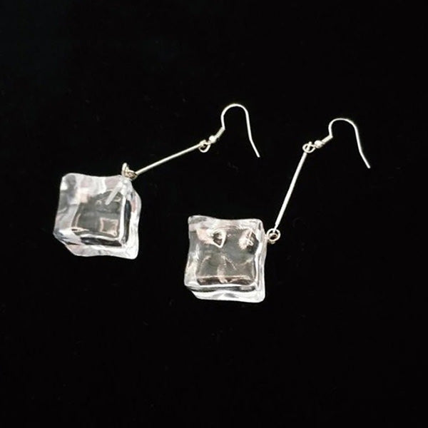 Ice Cube Drop Earrings