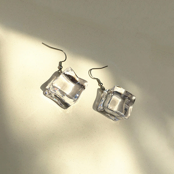 Ice Cube Drop Earrings