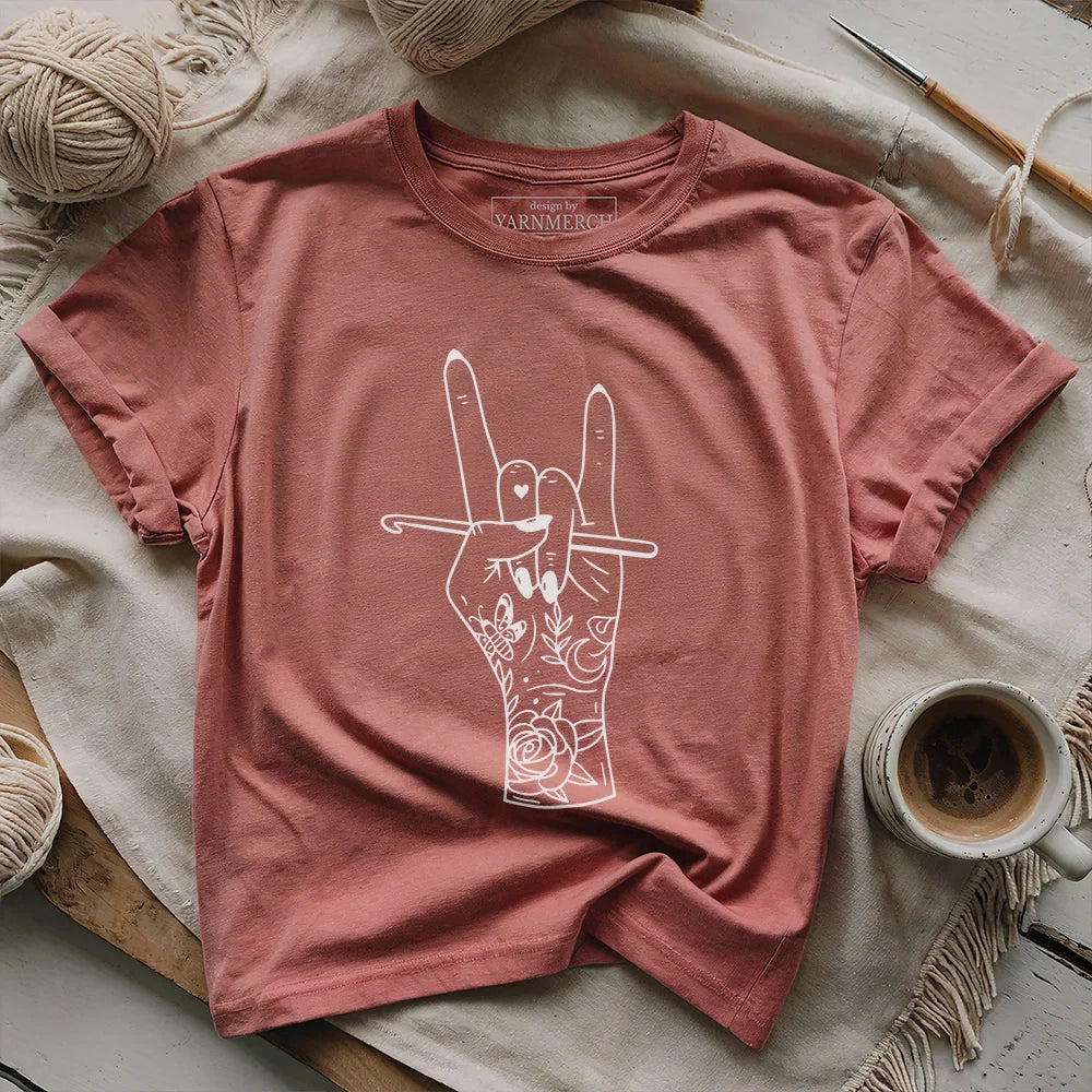 Crocheting Rock T-shirt