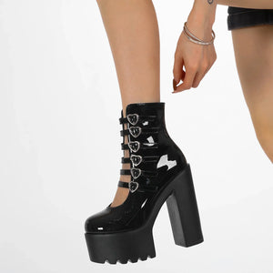 Multi Strap Platform Heels