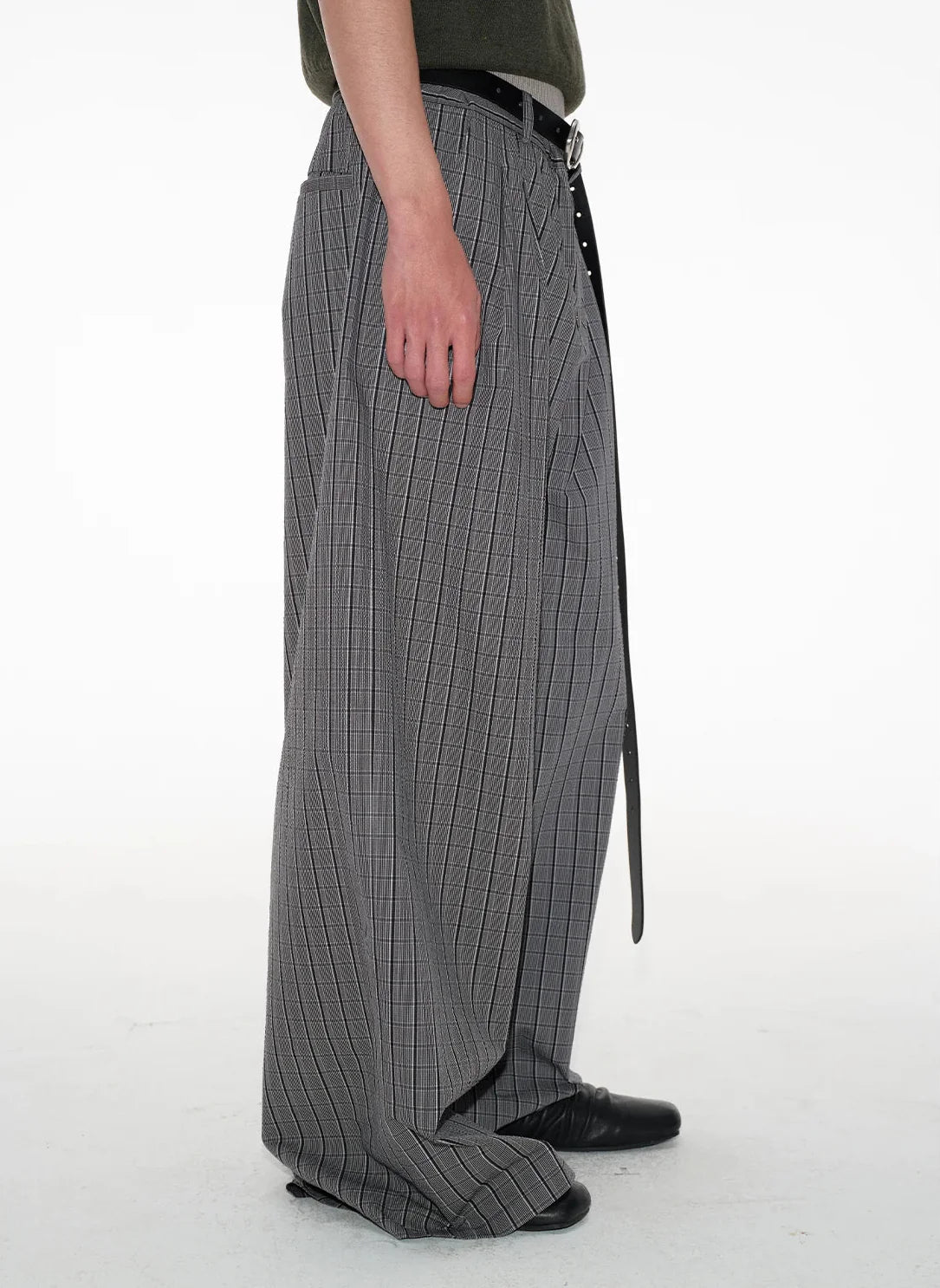 Pinstripe Wide Leg Pants