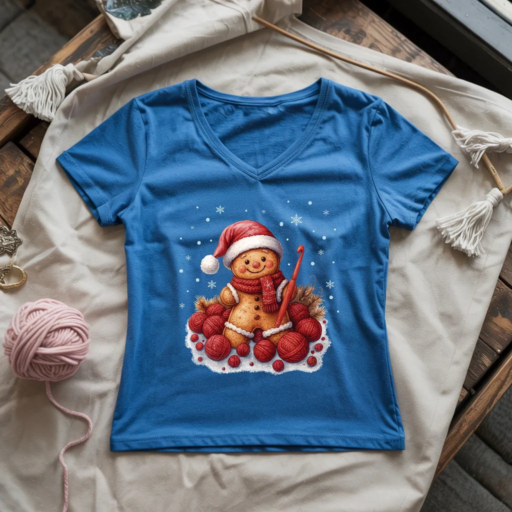Crochet Ginger Lady V-neck