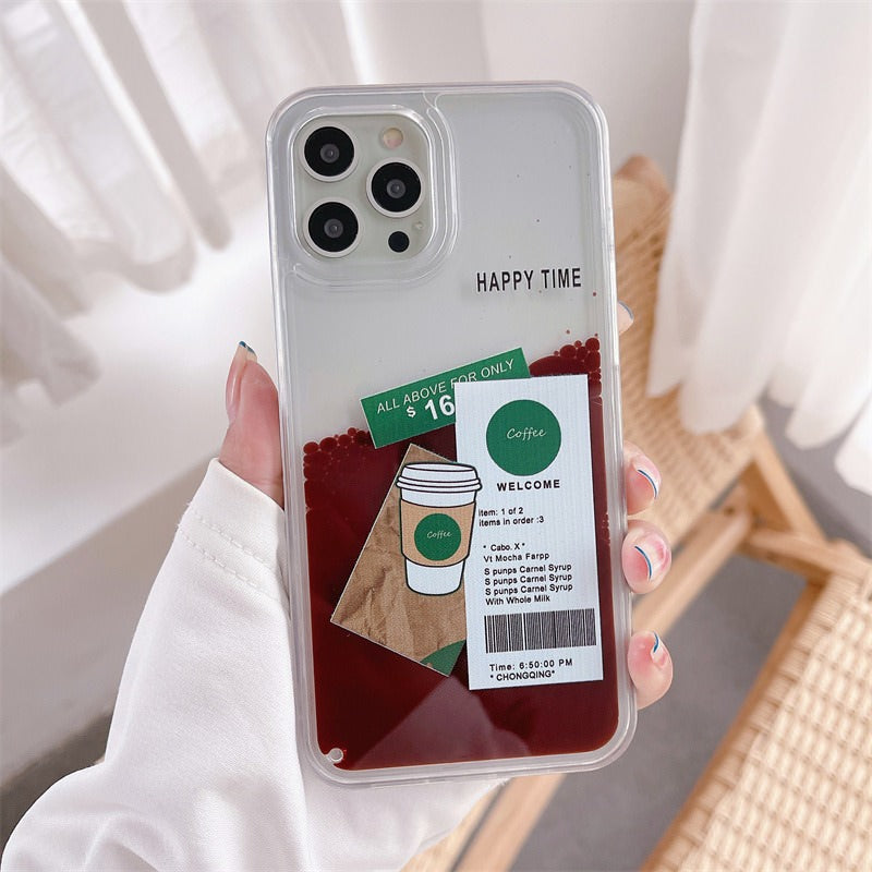 Iced Coffee Liquid Quicksand IPhone Case