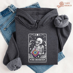 Skeleton Crocheter Tarot Hoodie