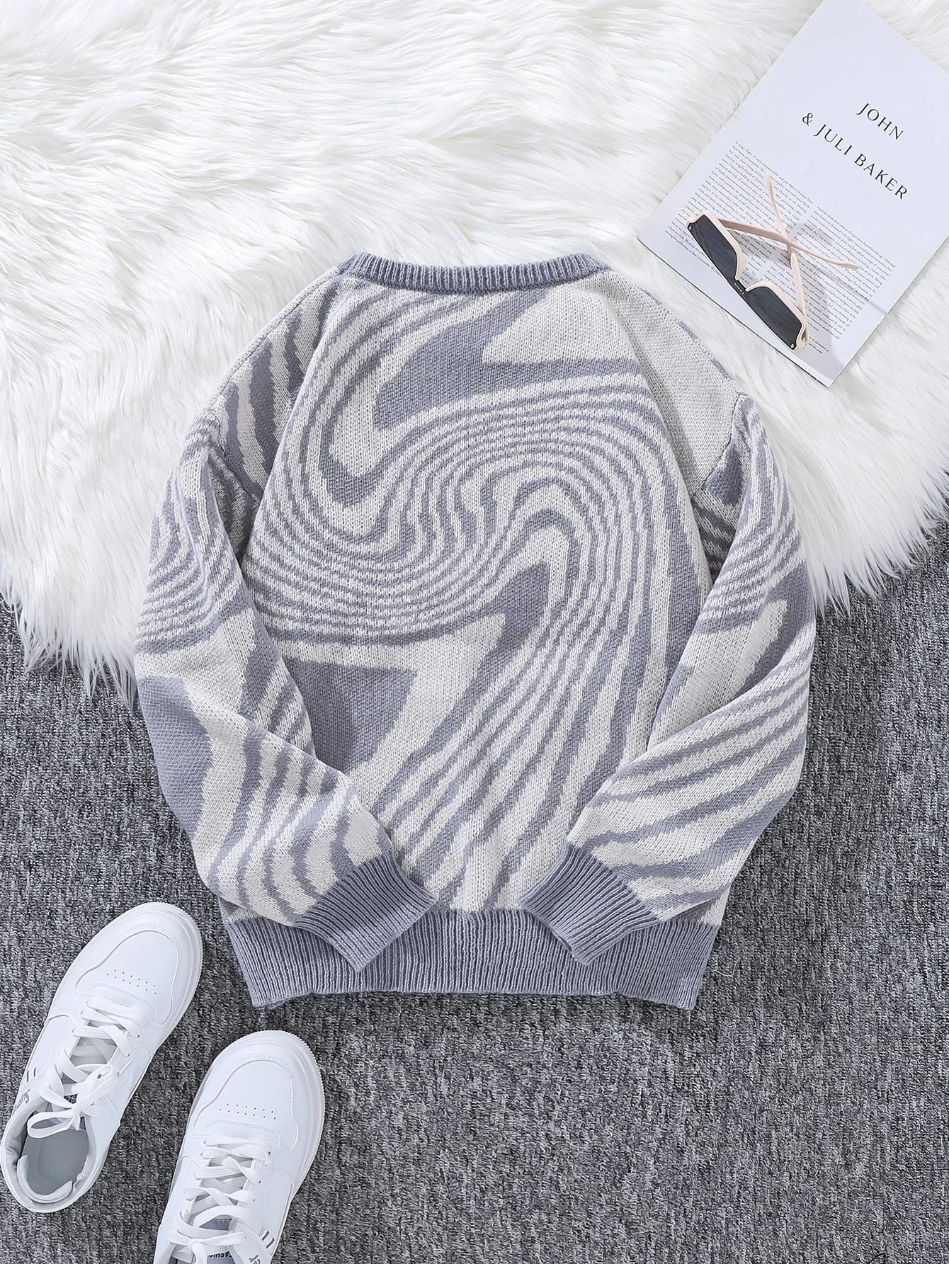 Spiral Pullover Sweater
