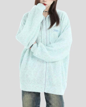 Casual Friday Knit Zip Hoodie