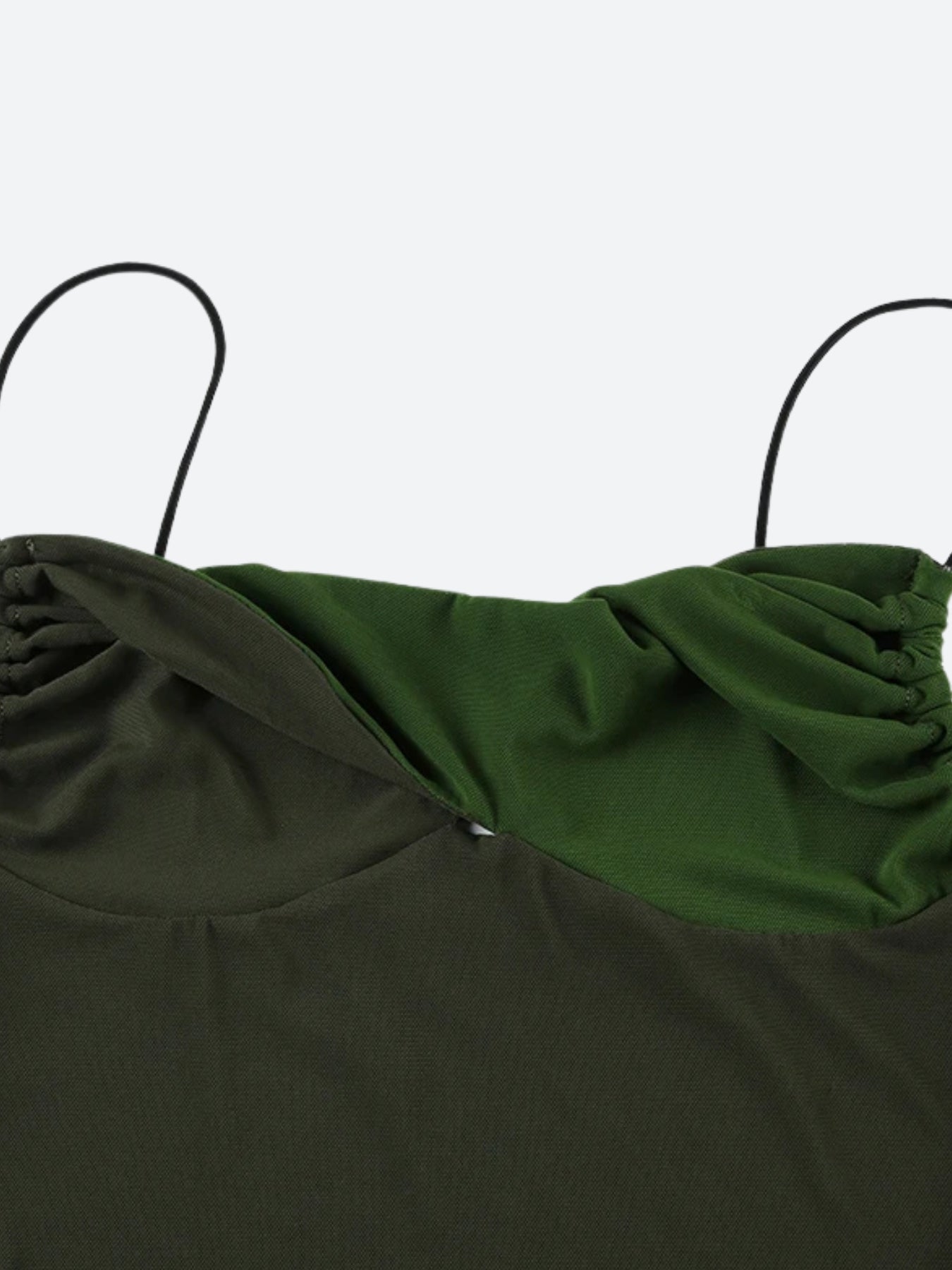 Twisted Bust Mesh Top