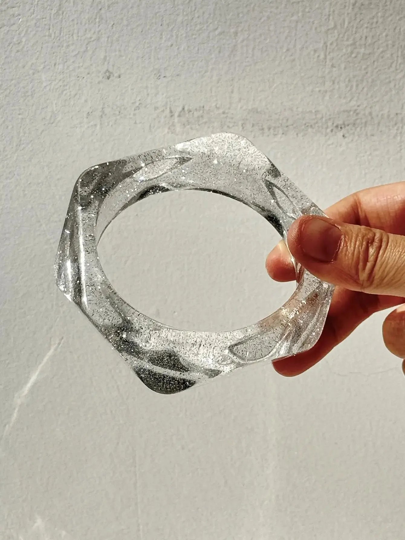 Y2K Clear Resin Bracelet