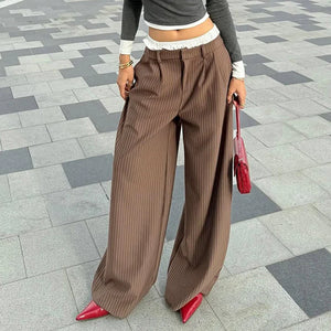 Y2K Pinstripe Baggy Pants