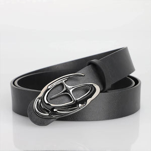 Y2K Star Silver Buckle Belt