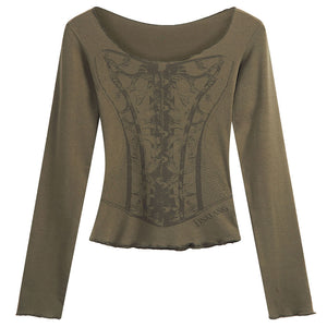 Antique Anatomy Long Sleeve Top