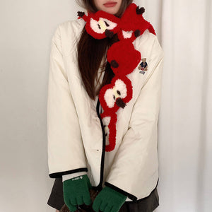 Apple Core Crochet Scarf