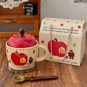 Apple Shaped Ceramic Mug