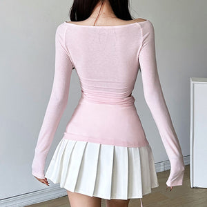 Balletcore Aesthetic Long Sleeve Top