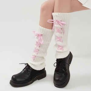 Balletcore Ribbon Leg Warmers