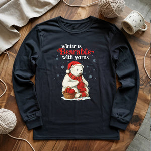 Bearable With Yarns Long Sleeve T-shirt