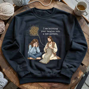 God Knitting Tangles Sweatshirt