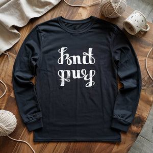 Knit Purl Long Sleeve T-shirt
