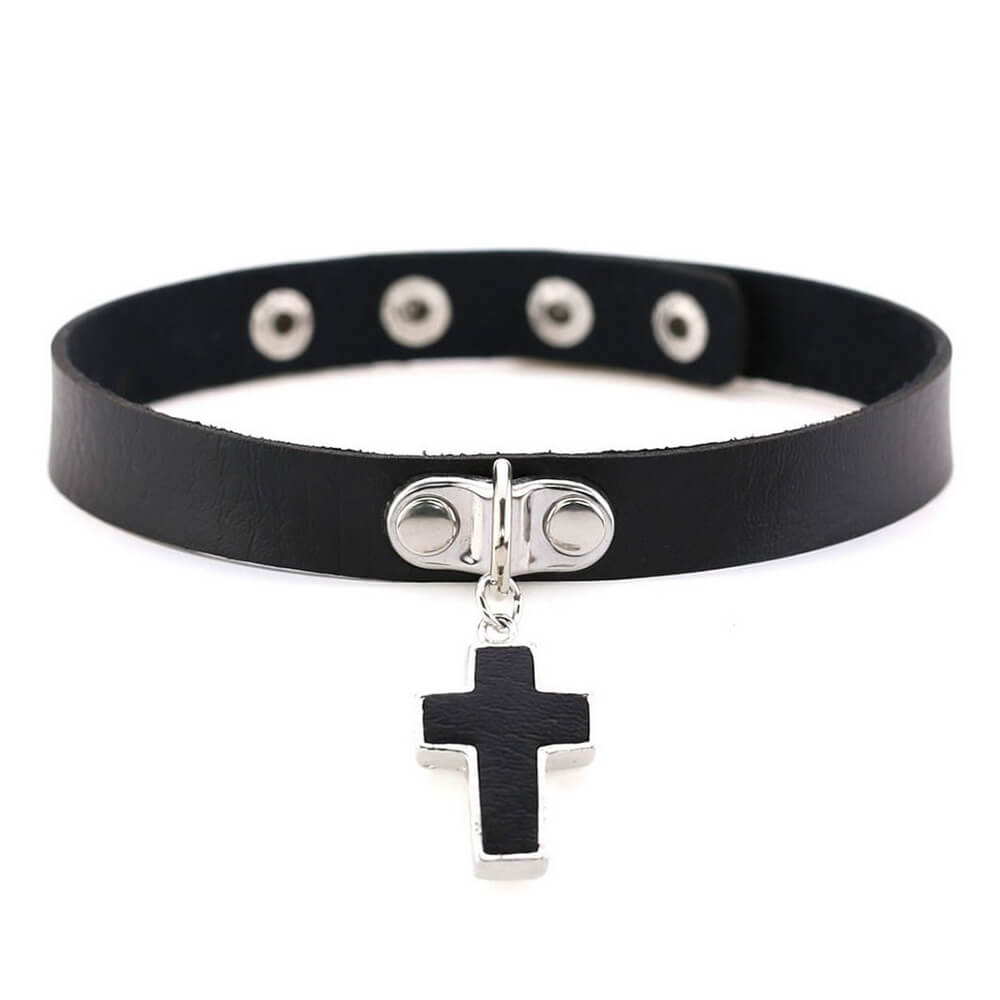 Rule Breakers Leather Choker Necklace